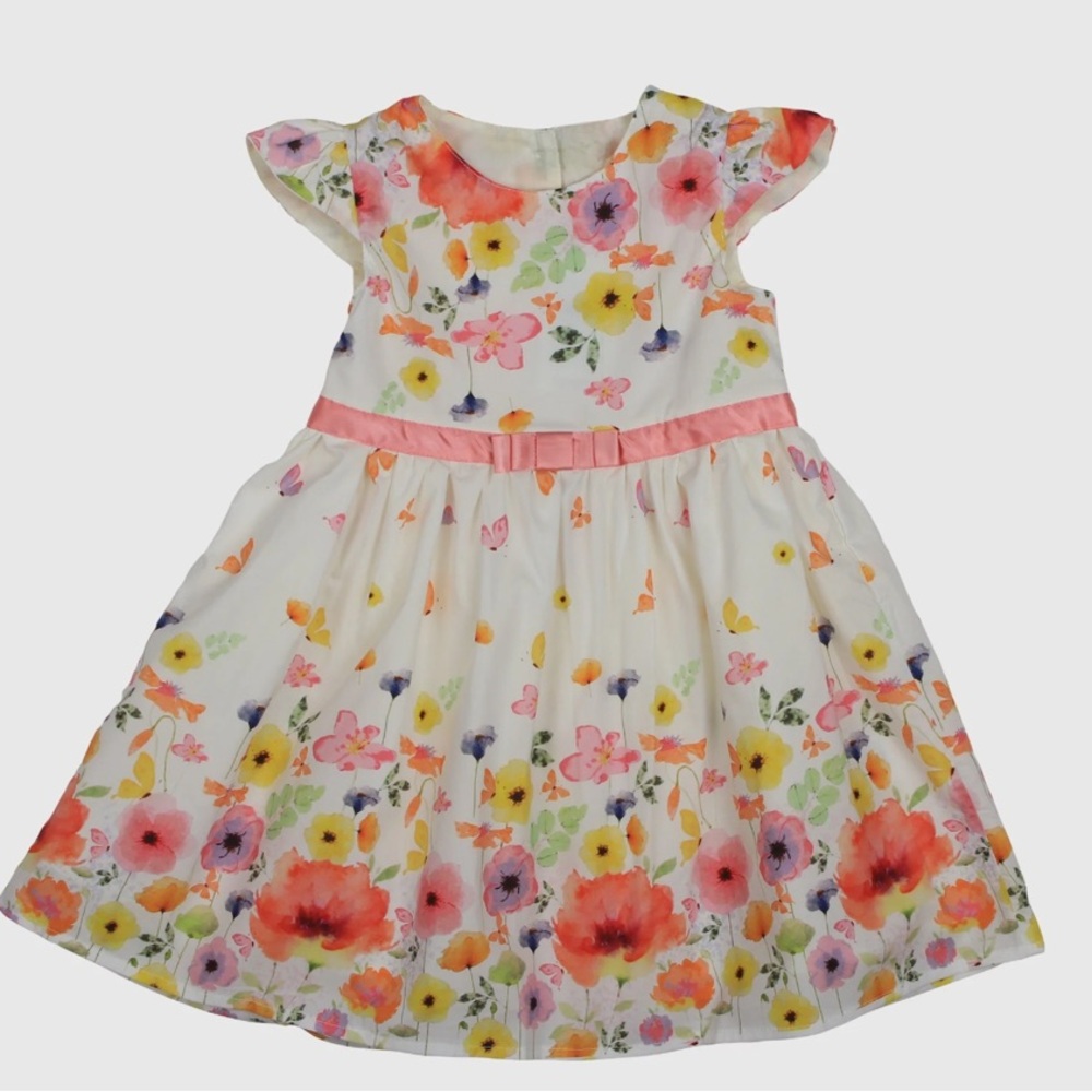 Floral pattern babygirl dress